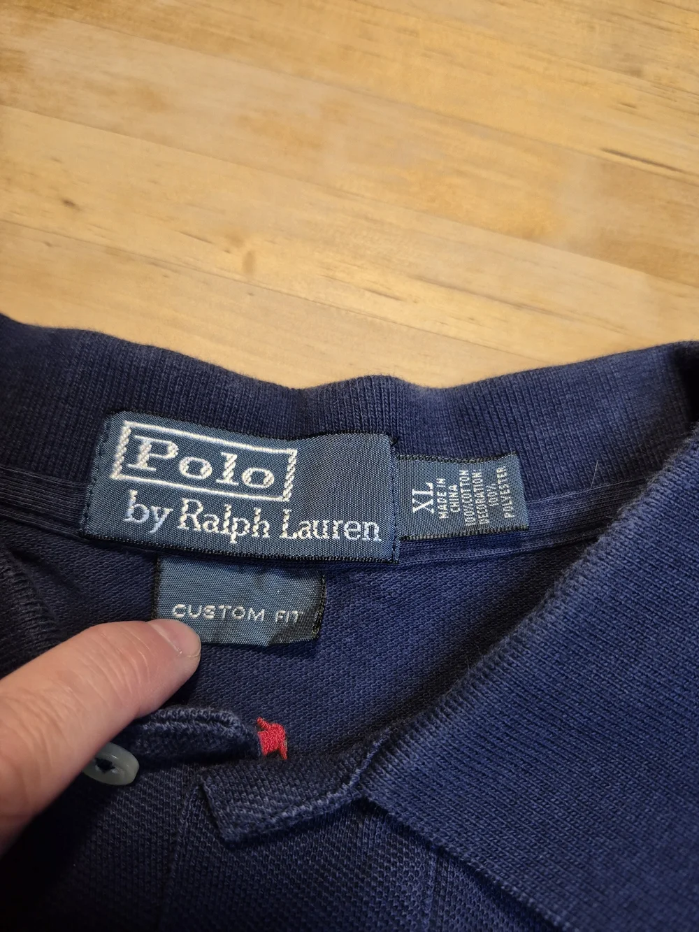 Ralph Lauren Navy Polo with Red Embroidered Lobsters 1821